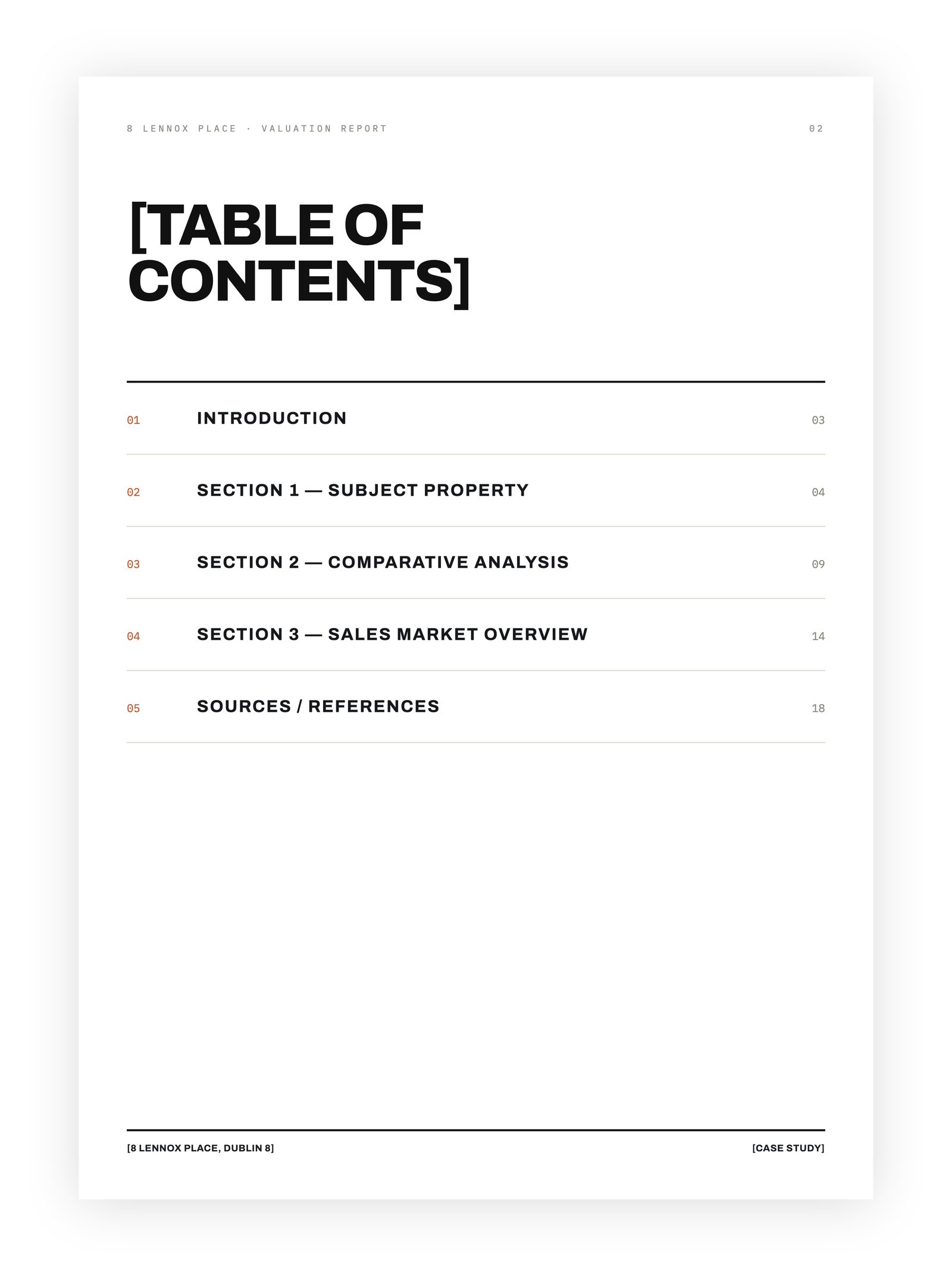 Valuation report — page 2 of 18